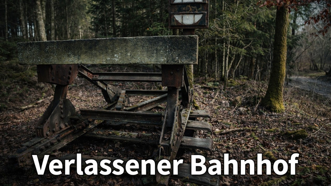 Ein alter Bahnhof im Wald