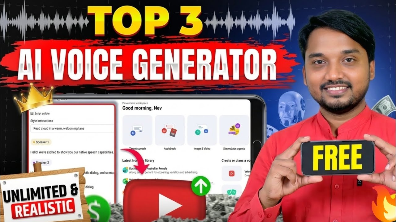 Free AI Voice Generator 2026 🔥| Ai voice kaise generate kare | Text to Speech AI (100% Free)