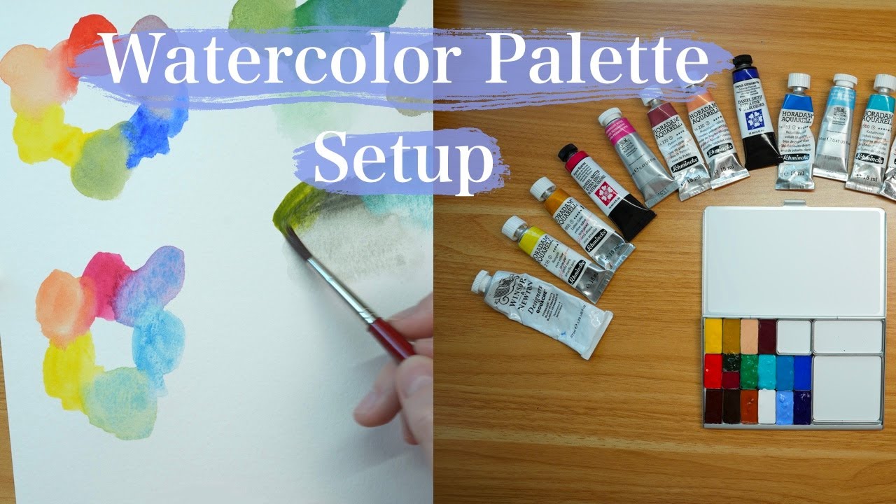 Art Toolkit Folio Palette Setup and Watercolor Swatching/Color Mixing