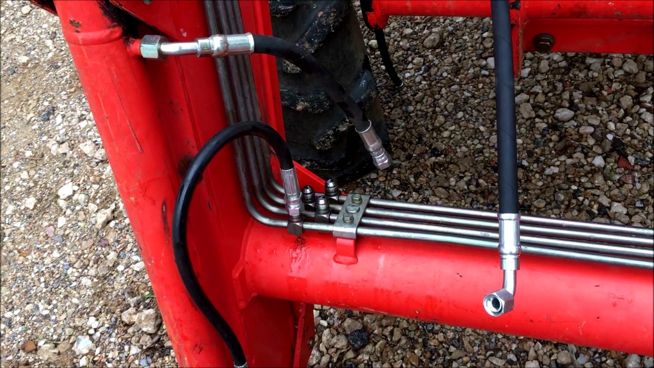Changng Hydraulic Hoses On Front Loader