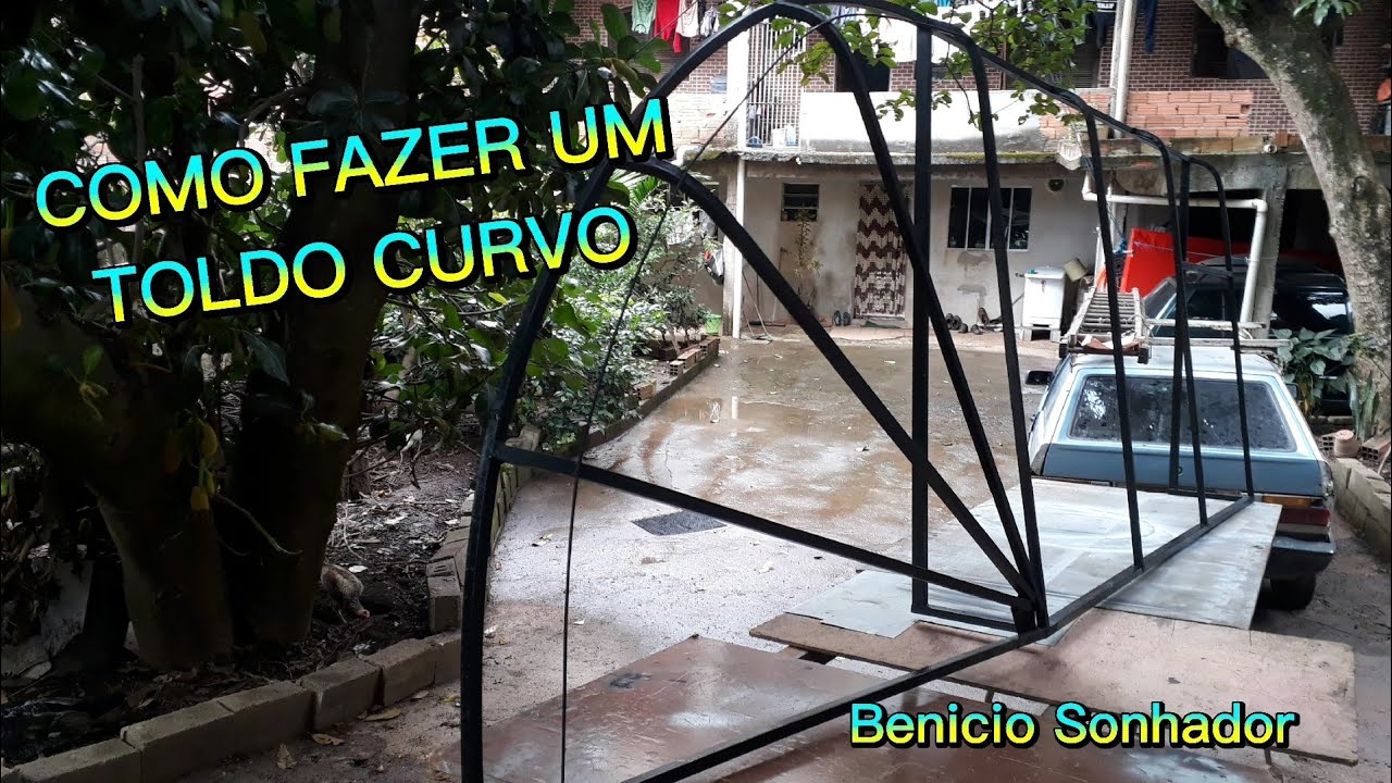 COMO FAZER UM TOLDO CURVO DE ESQUINA