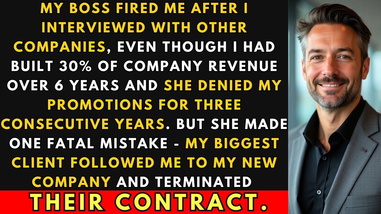 My Boss Fired Me For Job Hunting After I Built 30% of Company Revenue. She Didn't Expect This...