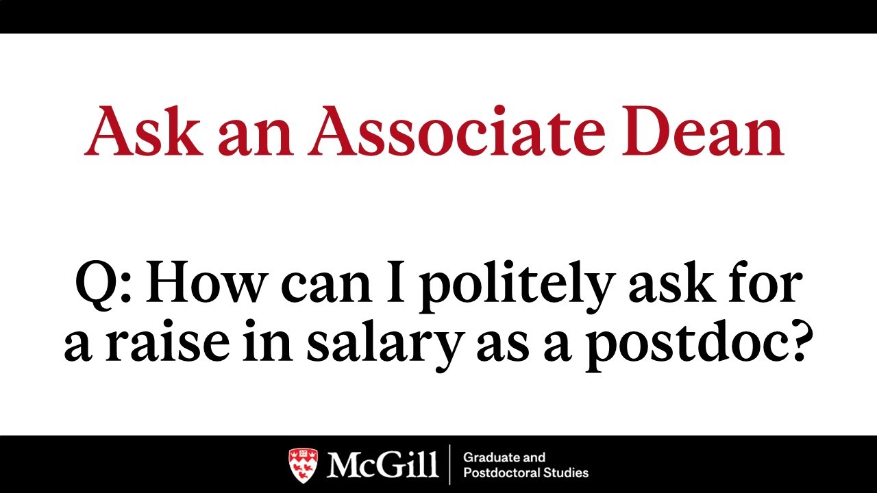 Asking for a raise as a postdoc