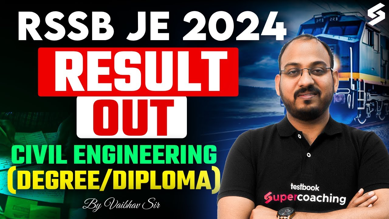 📢RSSB JE Result 2025 Out | RSSB JE Civil Degree & Diploma Result Out | RSSB JE Cut Off | Vaibhav Sir