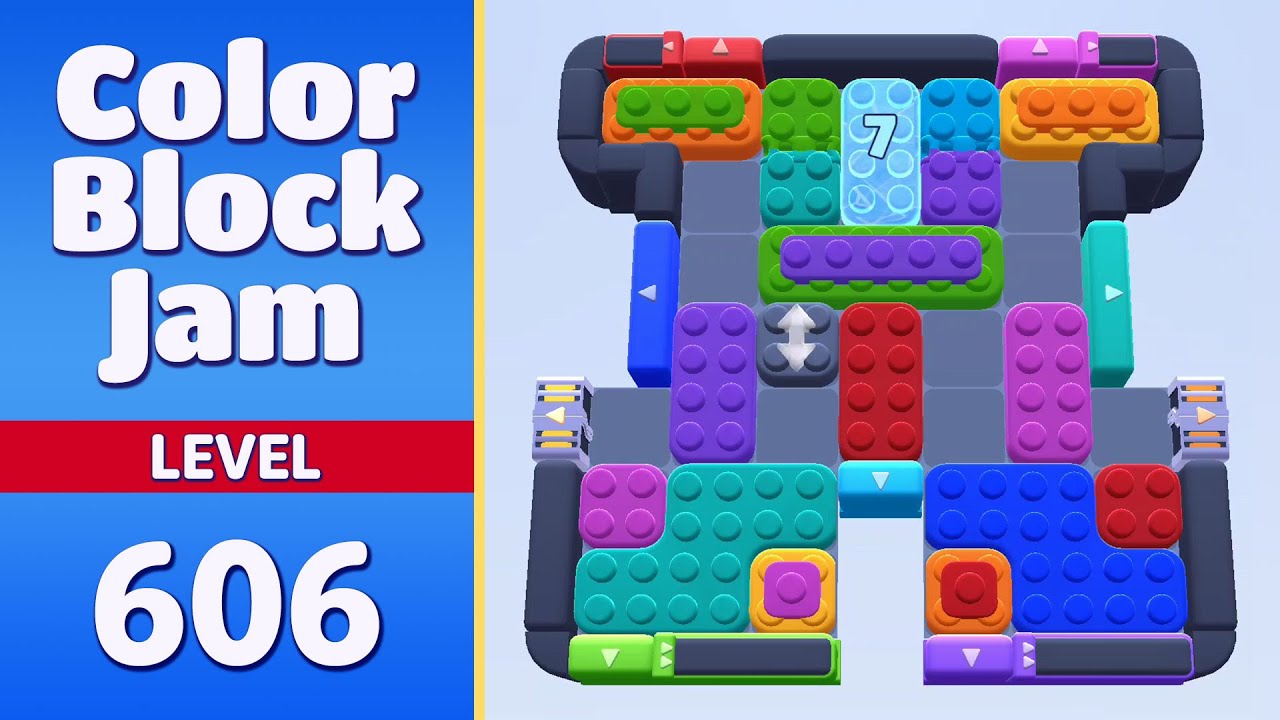 Color Block Jam Level 606 | Every Puzzle Solved! 🎯