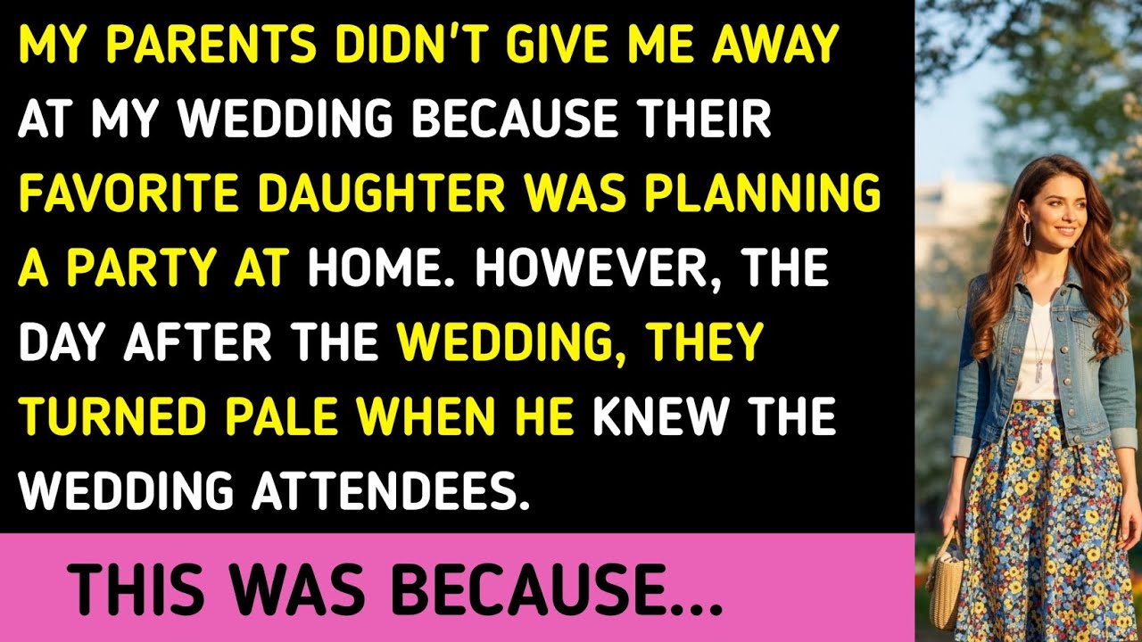 MY PARENTS DIDN'T GIVE ME AWAY AT MY WEDDING BECAUSE THEIR FAVORITE DAUGHTER WAS PLANNING A PARTY