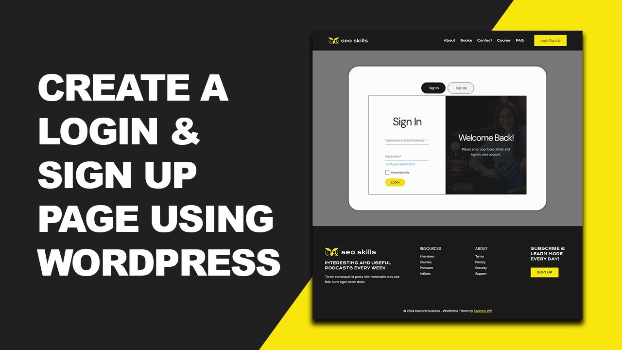 How to Create a Registration and Login page for your WordPress website
