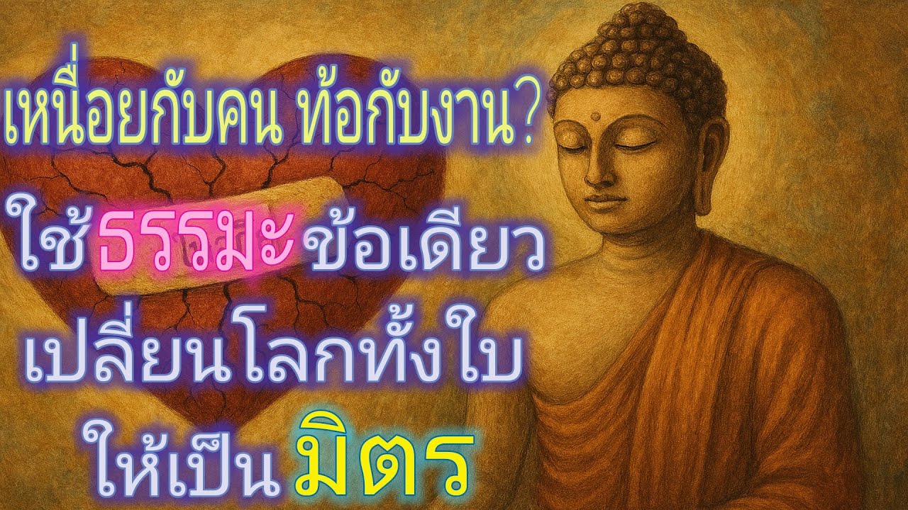 เหนื่อยกับคน ท้อกับงาน? ใช้ธรรมะข้อเดียว...เปลี่ยนโลกทั้งใบให้เป็นมิตร | ฟังธรรมะออนไลน์