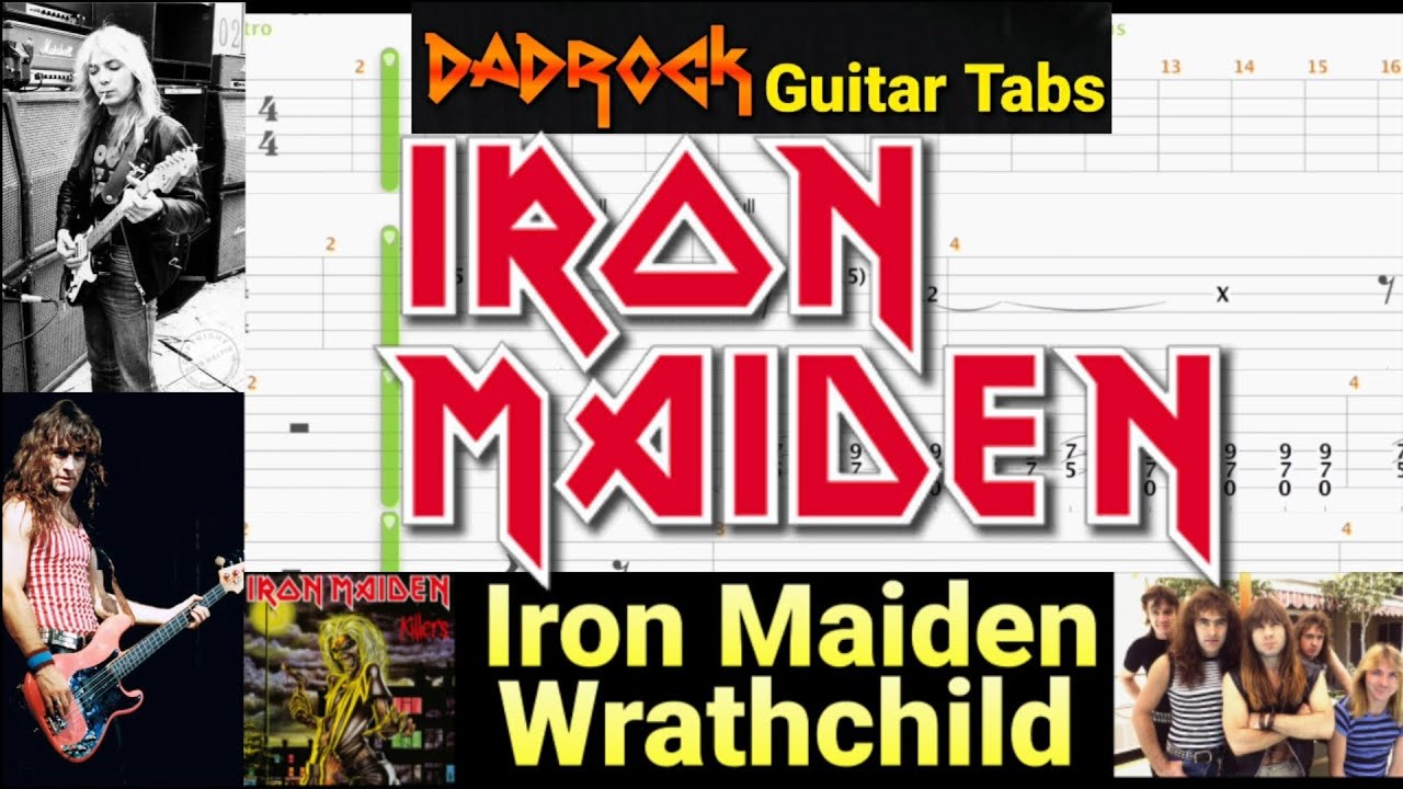 Wrathchild - Iron Maiden - Guitar + Bass TABS Lesson