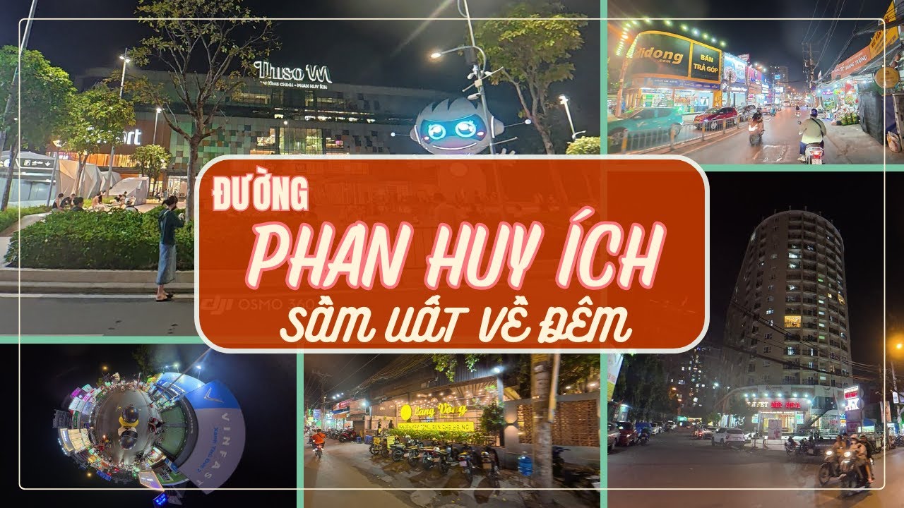 ĐIỂM ĐEN NGẬP NƯỚC đường Phan Huy Ích Tân Bình - Gò Vấp sầm uất về đêm 🌃 #saigonvedem #saigon