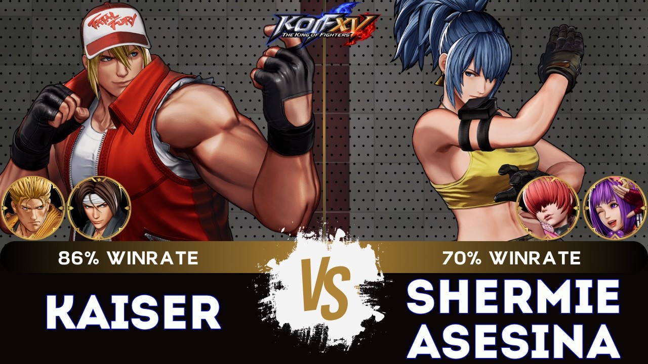 KOF XV ▰ KAISER (Kyo/Terry/Ryo) 🆚 SHERMIE ASESINA (Leona/Shermie/Athena) 🎞️Replay Match - 3/26