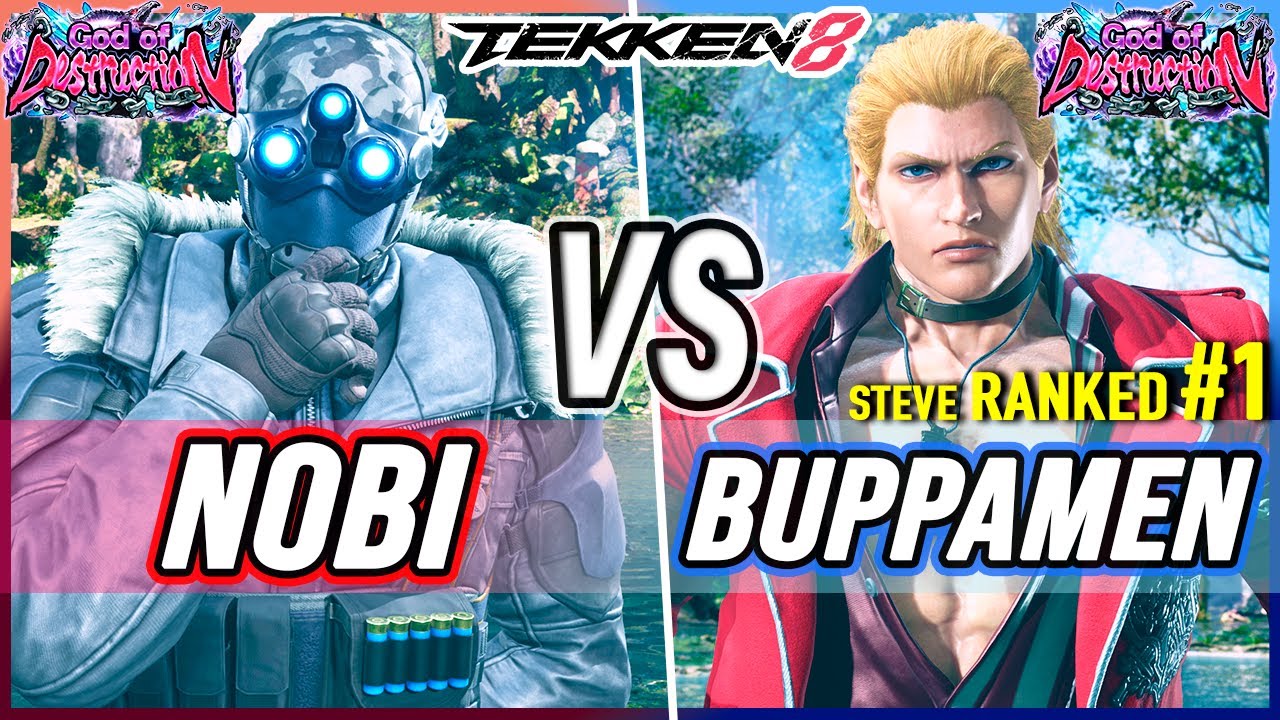 T8 🔥 Nobi (Dragunov) vs Buppamen (#1 Ranked Steve) 🔥 Tekken 8 High Level Gameplay
