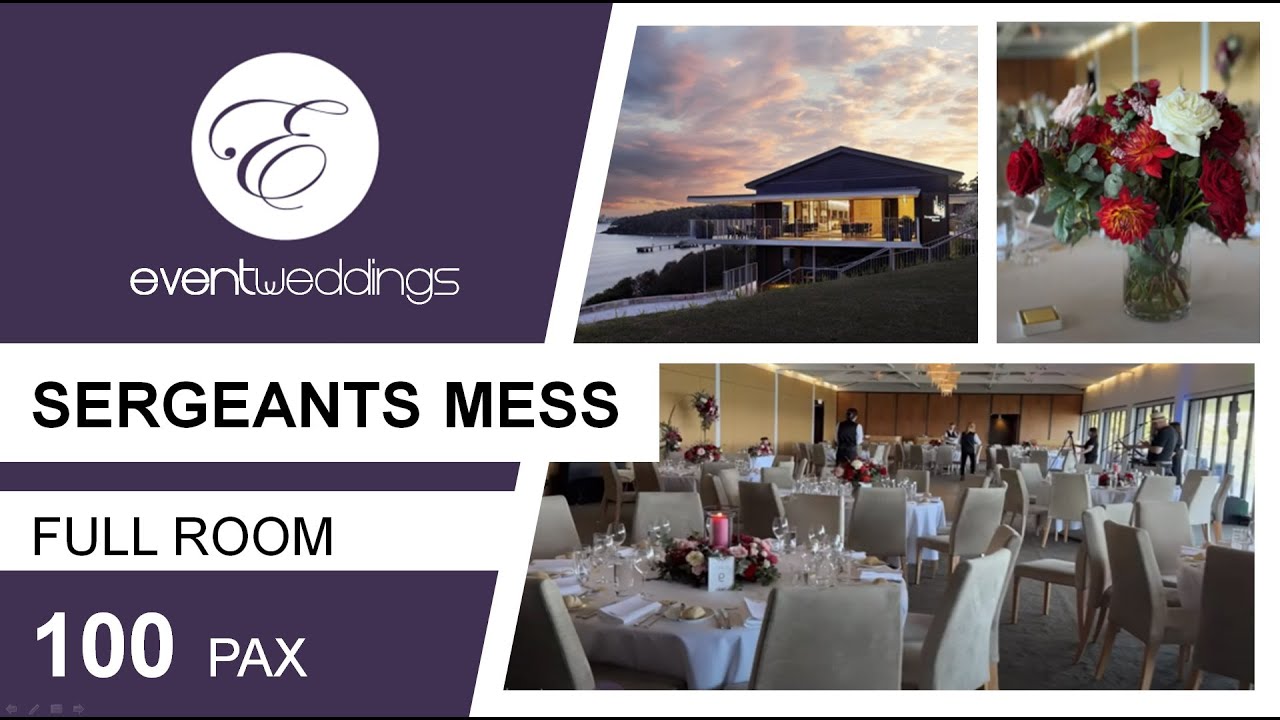 Sergeants Mess - Sydney Wedding Venue Walkthrough by Event Weddings