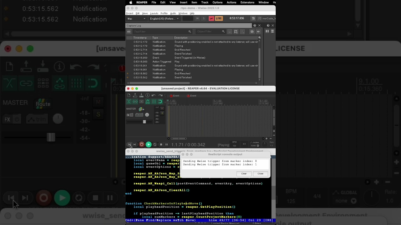 Wwise Post Events from Markers in Reaper  | #shorts