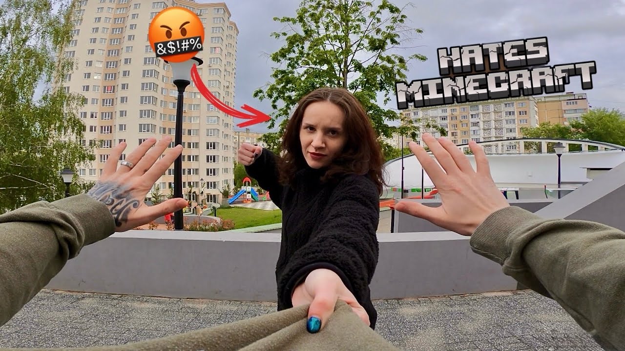 ESCAPING ANGRY GIRLFRIEND WHO HATES MINECRAFT (Funny Parkour POV) ​⁠@Piro.j0k