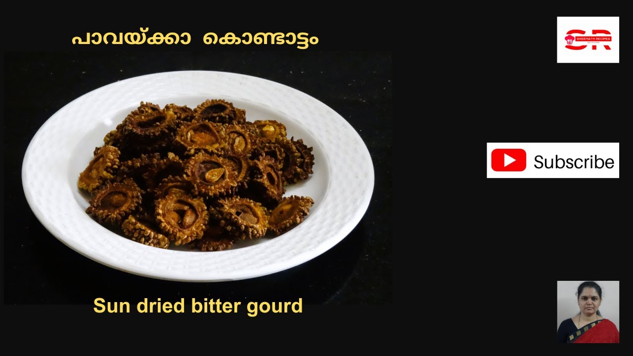 Pavakka Kondattam-Sun dried bitter gourd &ndash; Bitter gourd fryums-Pavakkai vathal