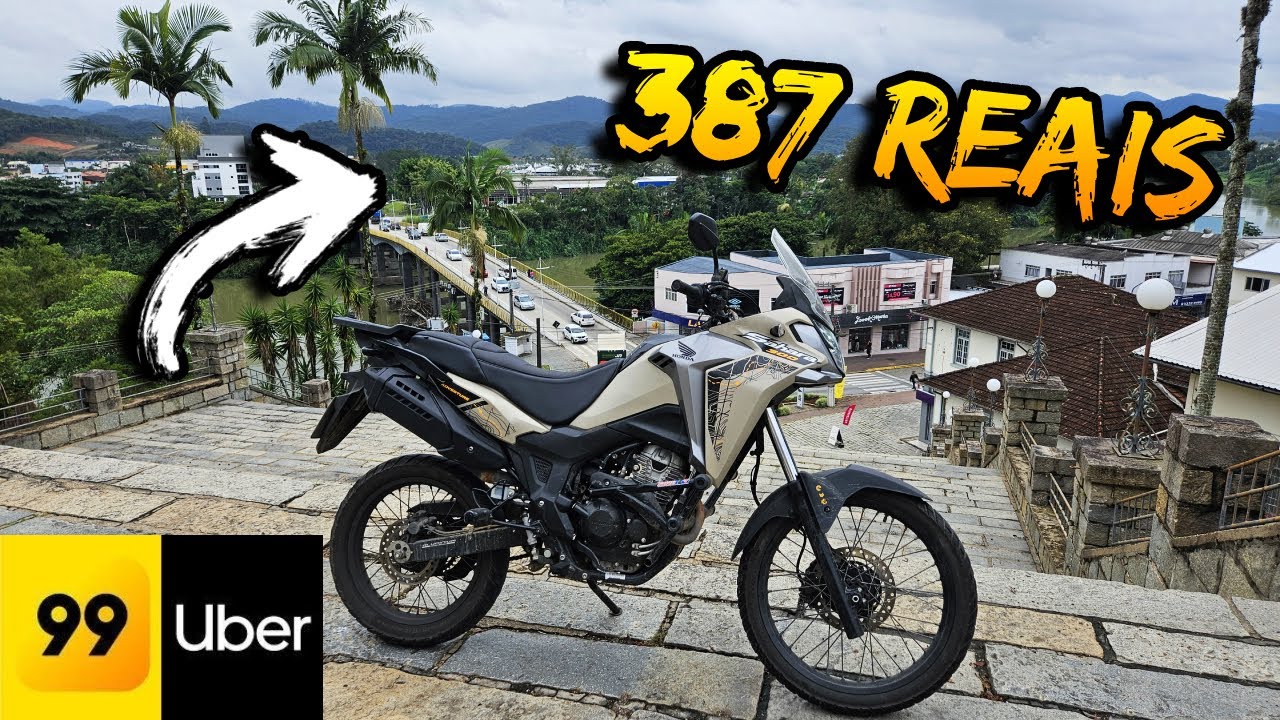 Fiz 387 REAIS na Uber Moto e 99 Moto de SAHARA 300!
