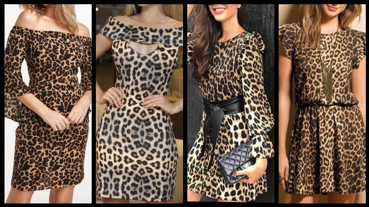 Adorable and attractive Leopard print Mini and midi dress design ideas 2k20