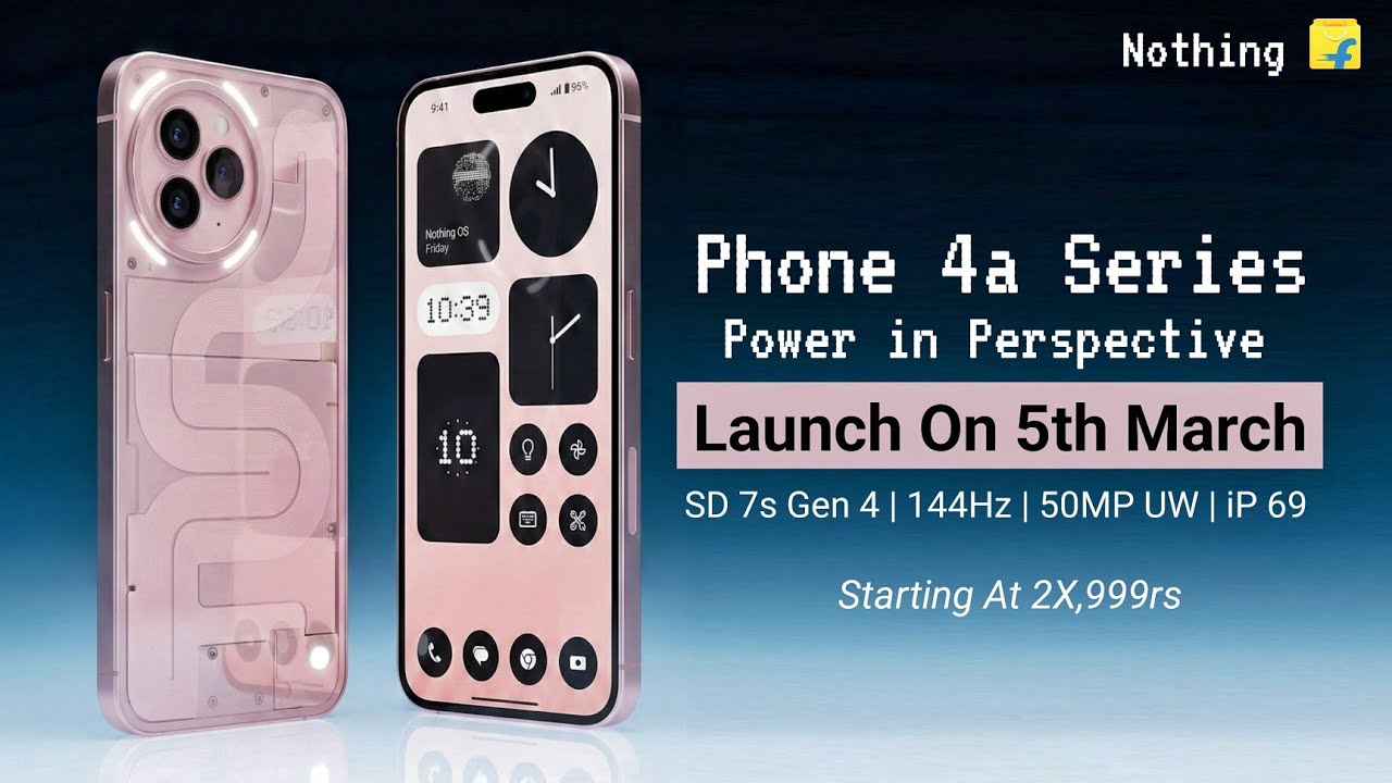 Полные характеристики и дата выхода серии Nothing Phone 4a в Индии | Цена Nothing Phone 4a в Индии