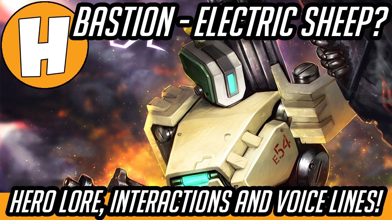 Overwatch - Bastion Interactions, Lore and Voicelines - Electric Sheep! | Hammeh