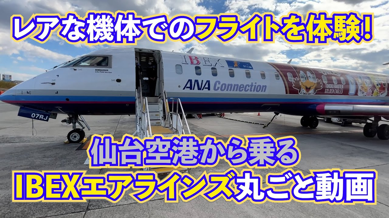 【日本でここだけ！】IBEXエアラインズのレア機体CRJに乗ってきた！仙台→伊丹搭乗記✈️