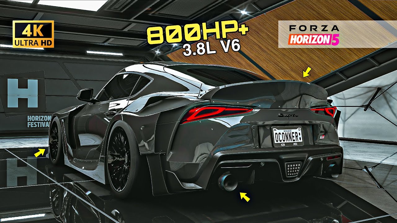 800HP+ Toyota Supra A90 Customization - Forza Horizon 5 | Gameplay 4K