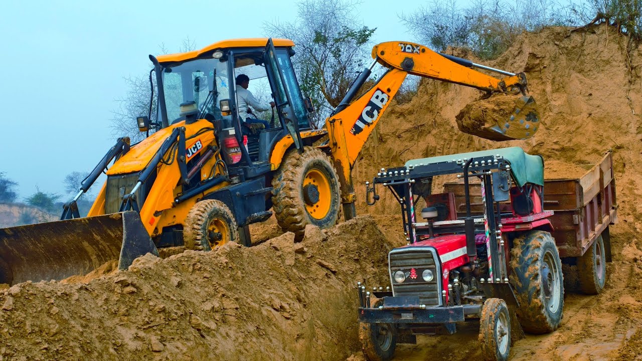 Jcb 3dx Eco and Loading Tractor Stuck in Mud New Holland 3630 Swaraj 855 Kubota Specs | Jcb Tractors
