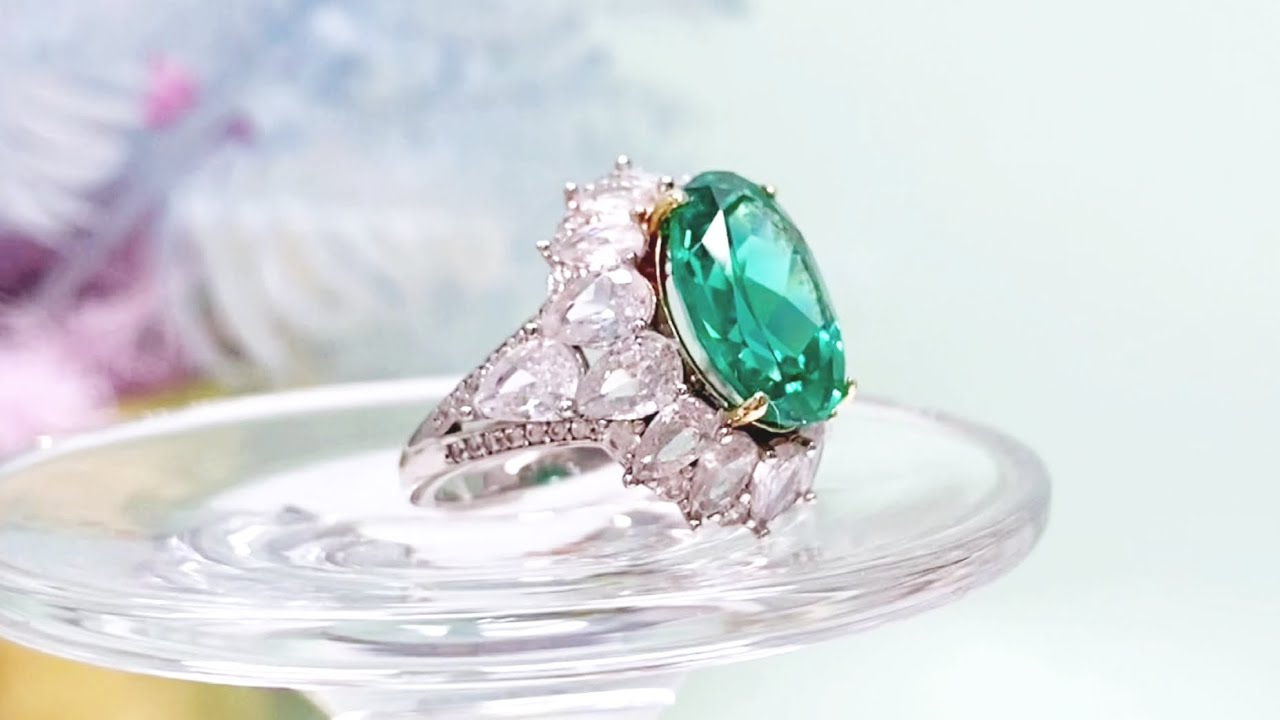 Classic Oval Shaped Cut Silver Ring - Monarjew