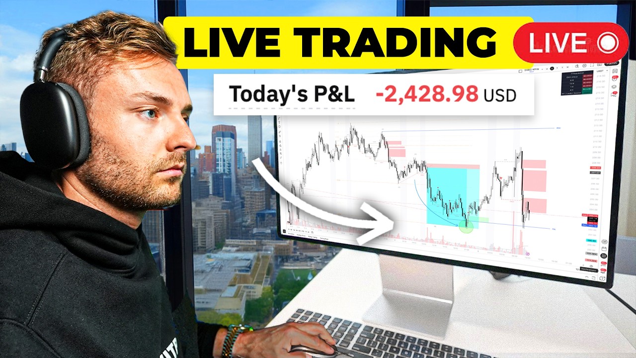 LIVE TRADING CRYPTO - Losing $2,428 In A Day Risking $1k