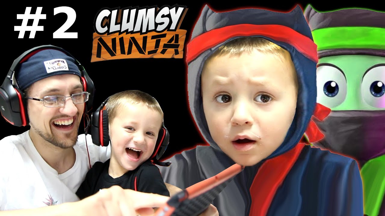 Папа & Chase играть Неуклюжий Ninja Pt 2: Когда Фабрика шаров прерывания Lvl 5 Путешествие!