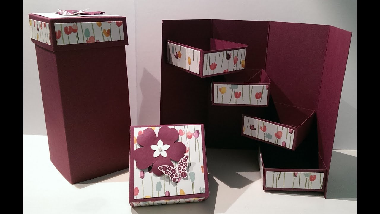 Anleitung Projekt #12: Treppenhaus-Box / Stufen-Box - mit Stampin' Up!
