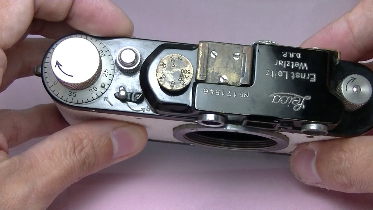 店長の元愛機♪　バルナックライカDII（D2)改ブラック　整備済み