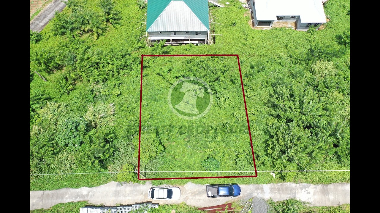 Prime Residential Land in Cane Grove, St. Vincent. List Price $135,000.00-Open to offers