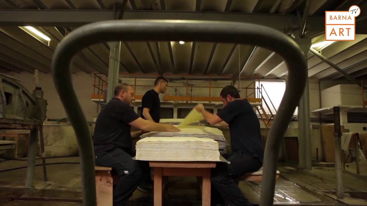 Cómo se fabrica el papel artesanal Fabriano