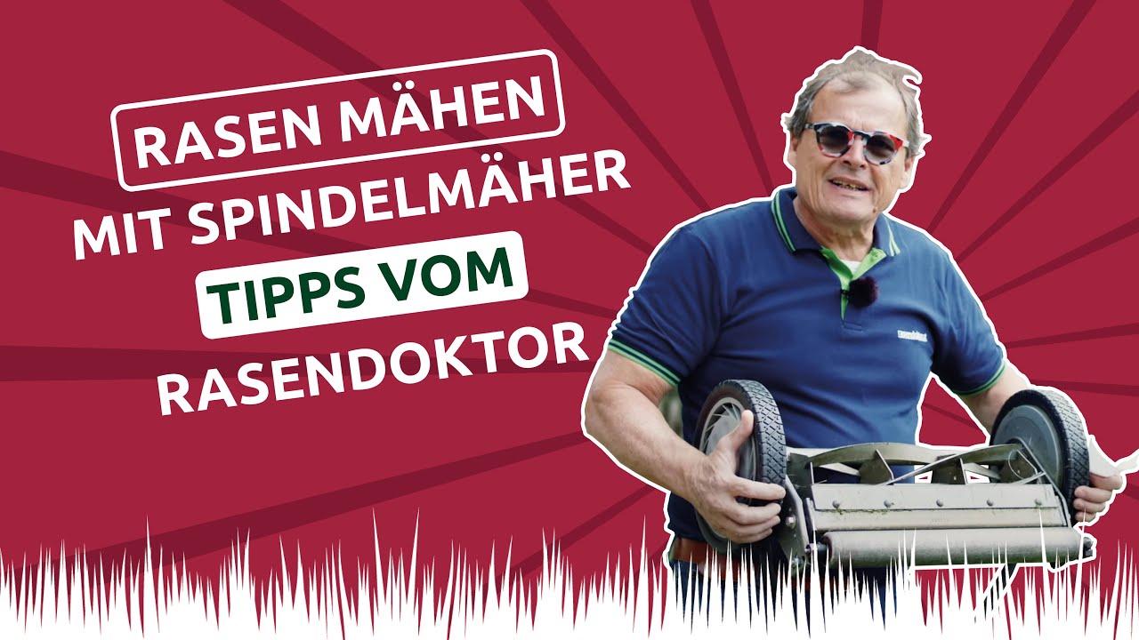 🌱 Rasen m&auml;hen mit Spindelm&auml;her - Tipps vom Rasendoktor