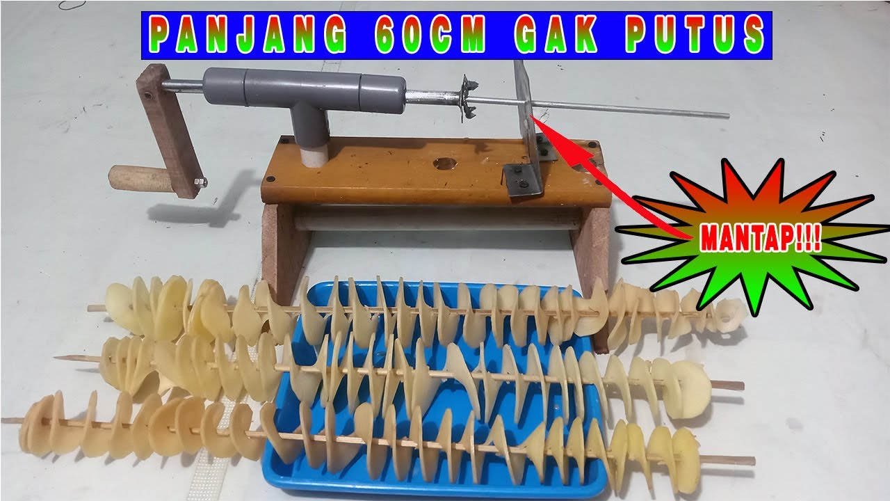 MESIN KENTANG ULIR ( SPIRAL ) MANUAL SANGAT SEDERHANA