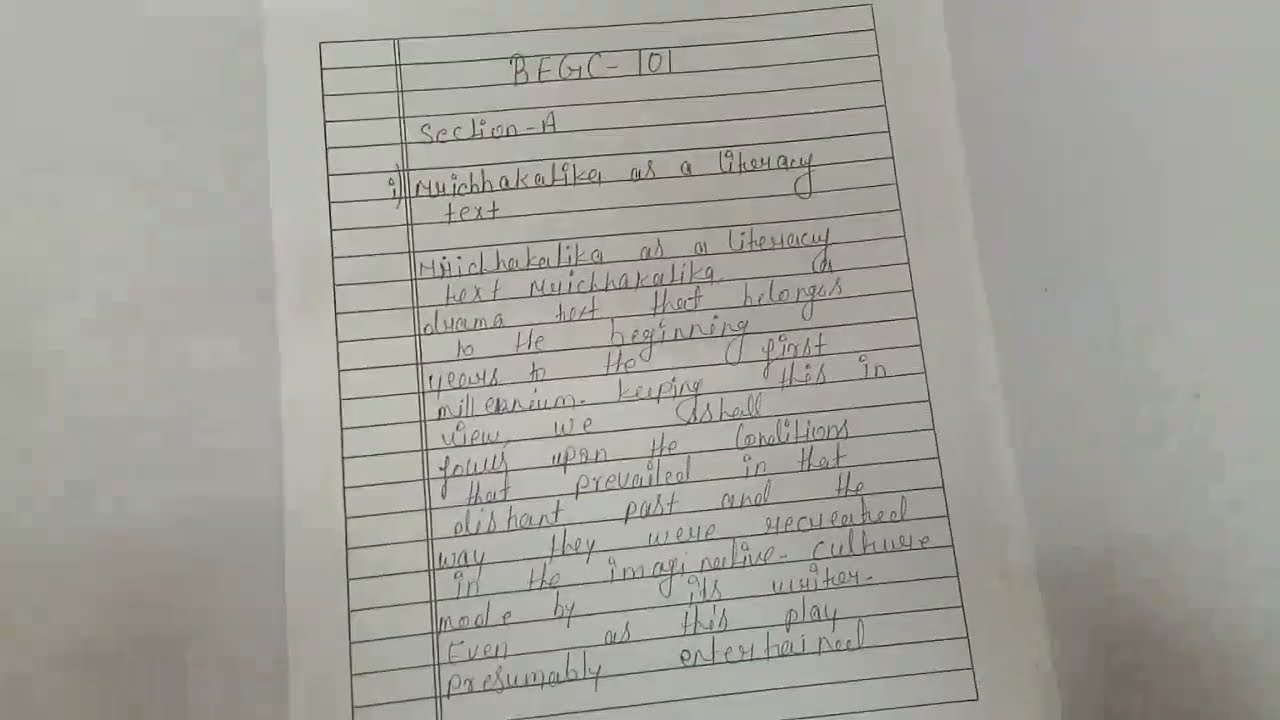 BEGC 101  HANDWRITTEN SOLVED ASSIGNMENT | BEGC 101  SOLVED ASSIGNMENT| IGNOU | 2022 |