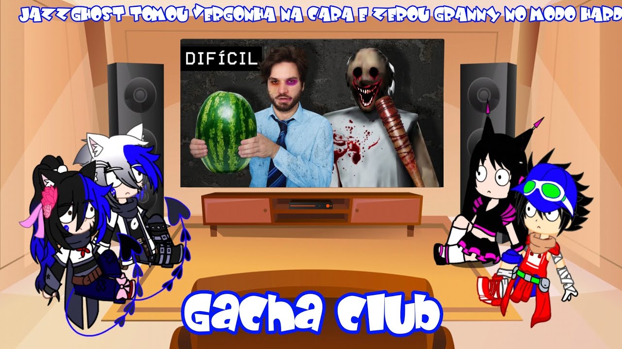 React @Jazzghost Jogando Granny Nível Hard (Gacha Club)