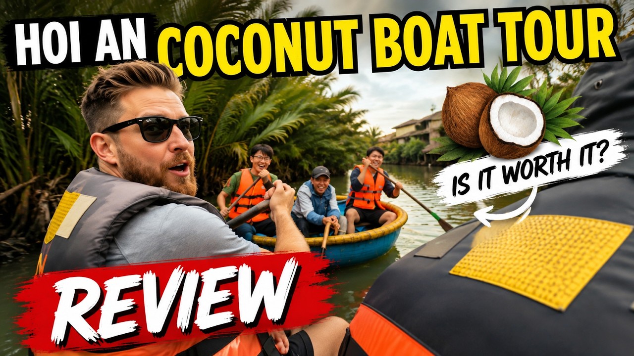 Hoi An Coconut Boat Tour Review & Lighting Of The Lanterns