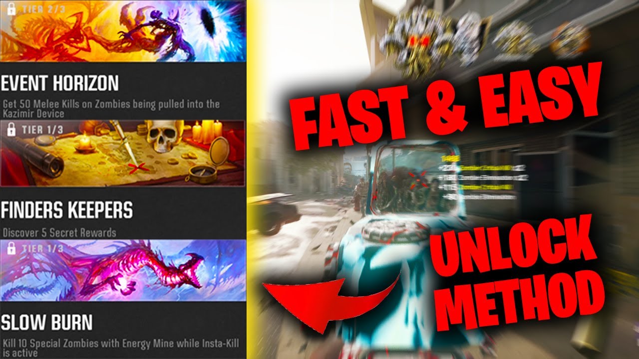 Black Ops 6 Zombies: FAST & EASY Calling Card Unlock - Event Horizon, Finders Keepers & Slow Burn!