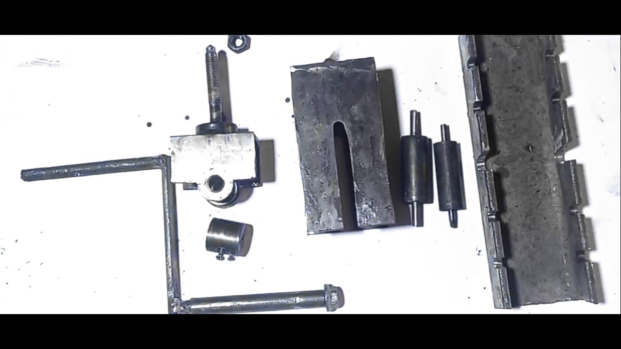 كيفية صنع الة طي الحديد يدويا.How to make an iron folding machine manually.
