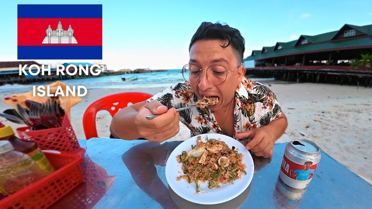 $3.50 ISLAND FRIED RICE IN CAMBODIA  🇰🇭