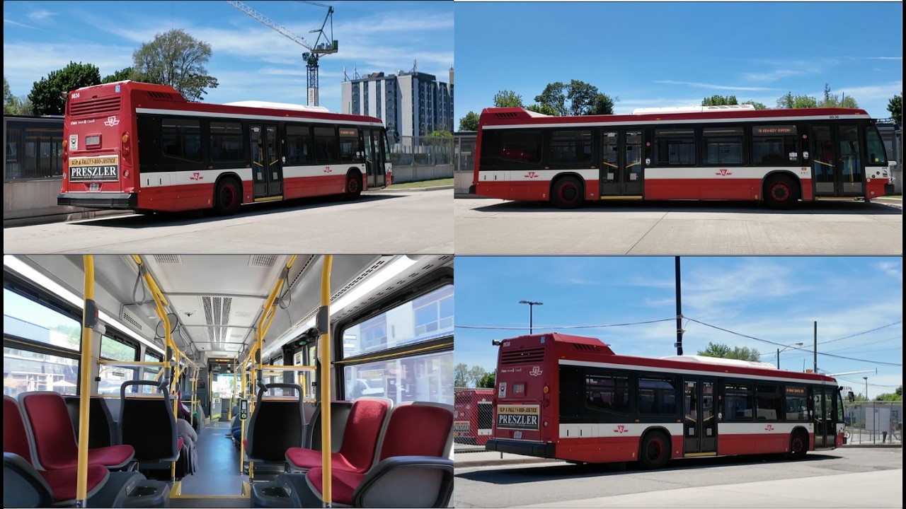 TTC 34 Eglinton Bus Ride #8636 from Mount Dennis Stn to Kennedy Stn (June 8th, 2026)