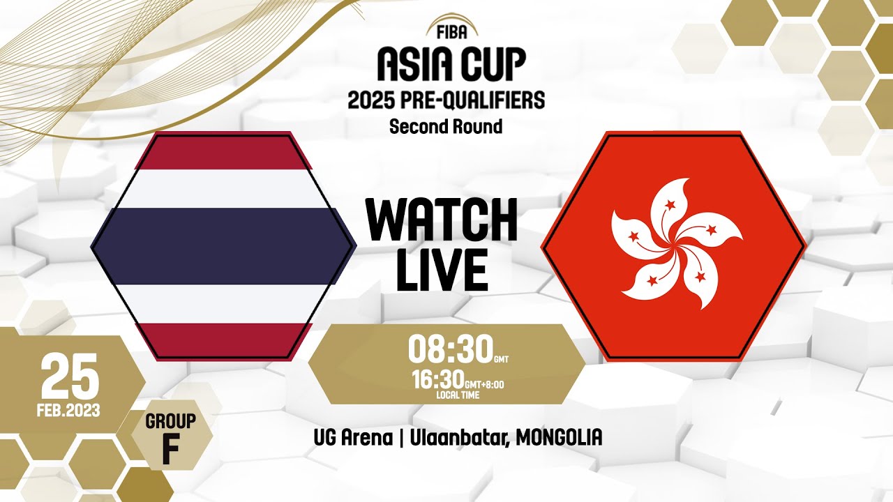 Thailand v Hong Kong | Full Basketball Game | FIBA Asia Cup 2025 Pre-Qualifiers