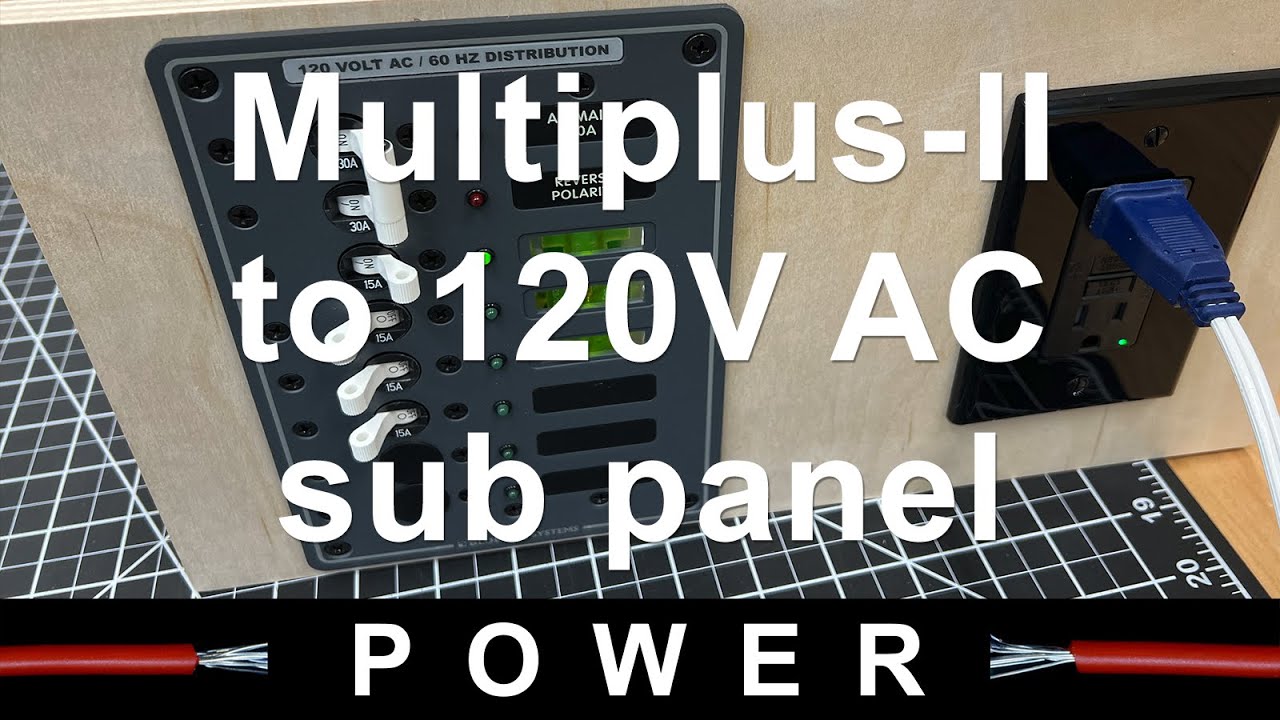 Multiplus-II 120V AC sub panel install