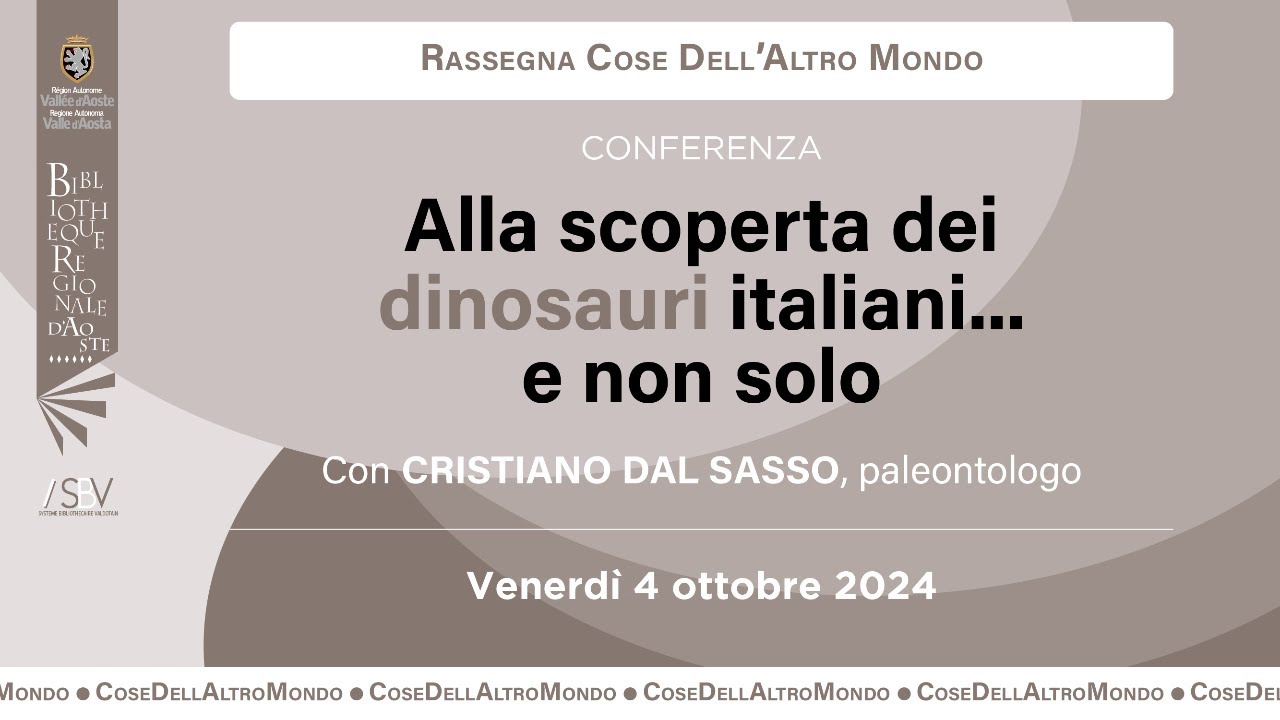 BiblioRencontres - Alla scoperta dei dinosauri italiani... e non solo