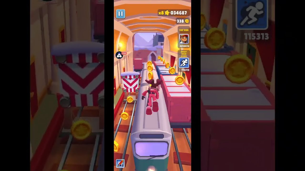 Subway Surfer 🚇 Road To Indian Top No 1 #subwaysurfers#subwaysuferlive#squidgame#live#shortlive