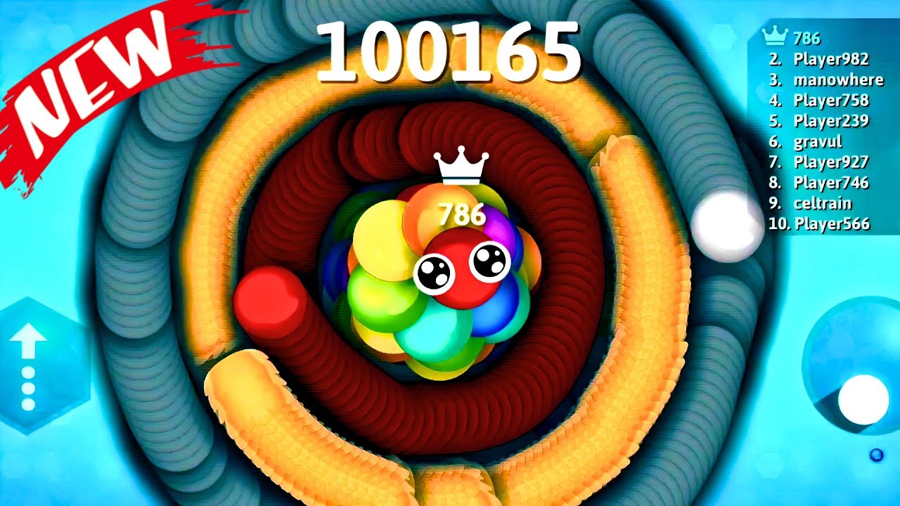 AMEZING🤩 Epic Snake io gameplay 🐍New look Rainbow Snake skin 🐍 online snake  biggest snake killing 🐍