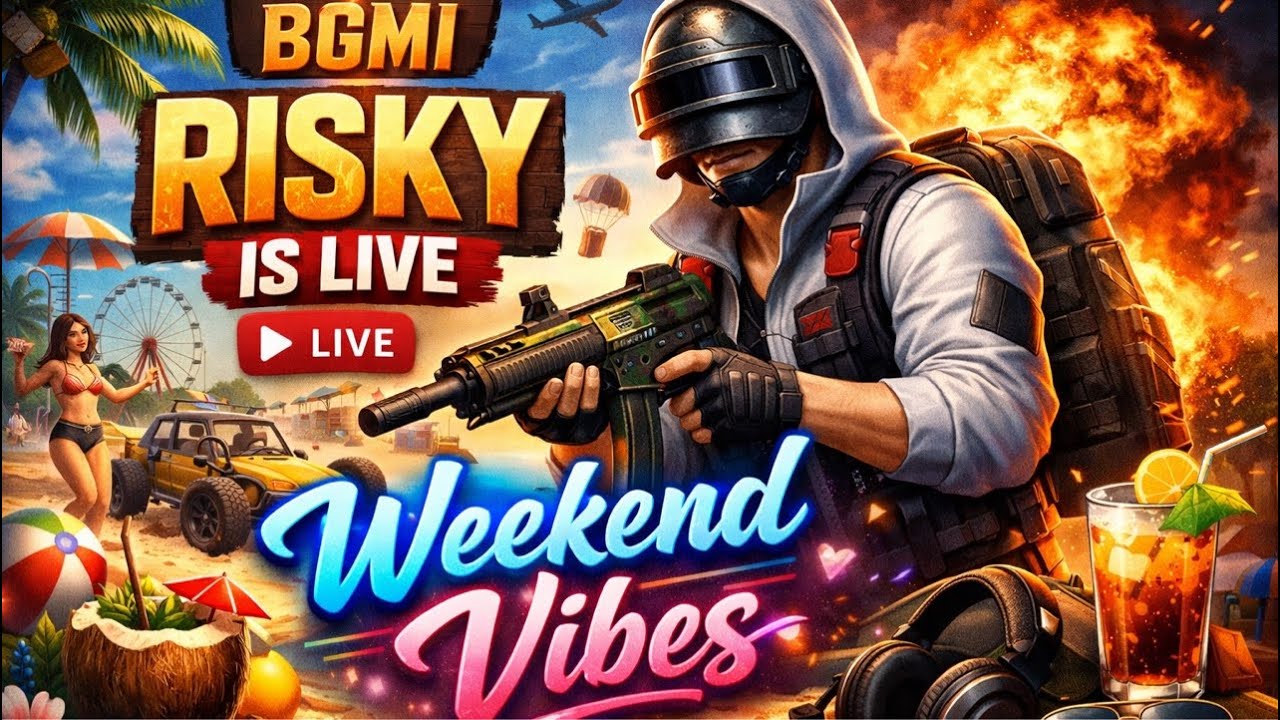 Weekend Vibes❤️! Risky is Live!Bgmi update4.2!#telugu Bgmi live