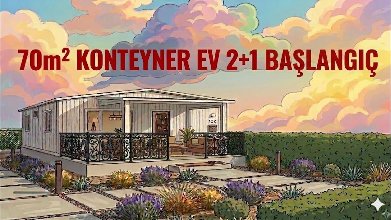 70m² konteyner ev subasmanı